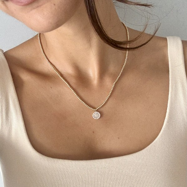 TAŞLI GÜNEŞ KOLYE